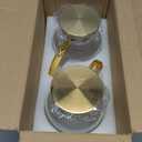 2 PACK Glass Pitcher with Lid, 68 oz/ 2 Liter Classic Vertical Stripes Water Pitcher with Handle,Glass Water Carafe for Cold Brew, Coffee, Lemonade, Iced Sun Tea,Beverage,Heat Resistant (Clear)