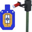 Atflbox AR500 Steel Target for Shooting, 1/2 inch Thick Metal Target with T-Post Target Hanger, High Caliber Torso Silhouette Metal Target for Precision Shooting