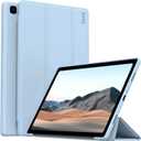 Case for Samsung Galaxy Tab A7 10.4 Inch 2022/2020 (Model: SM-T503/T509/T500/T505/T507), Slim Lightweight Trifold Stand Cover with Soft TPU Back Shell, Blue