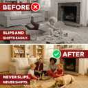 XFasten Double Sided Carpet Tape for Area Rugs On Carpet 2 Inch x 35 Yards No Residue Clear Adhesive Rug Tape Hardwood Floor No Damage Carpet Tape Double Sided Tape for Carpet Rug Tape Gripper