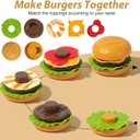 80 Pcs Pretend Play Food Toy for Kids Kitchen Aged 3 4 5, Fast Food Set with Storage Bucket, Pizza, Burger, Ice Cream, Hot Dog, Educational Birthday Toy Gift for Boys Girls