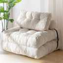 MAXYOYO Folding Sofa Bed, Convertible Chair Bed with Pillow, Single