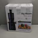 Juicer Machines - Wide Mouth Feed Chute with Self Feeding Hands-Free Design - Cold Press Juicer for Vegetables and Fruits - Juice Extractor Machine High Juice Yield - With Pusher (Medium, Black)