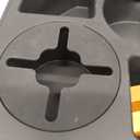 Couch Cup Holder Tray, Acacia Wooden Couch Caddy with Rotatable Phone Holder for Bed Organizer, Waterproof Anti-spill Sofa Cup Holder for Snacks Beverage Remote Black