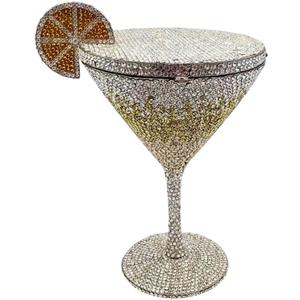 Women Goblet Rhinestone Evening Bag Cocktail Cup Diamond Clutch Funny Crystal Prom Handbag Wedding Purse for Party | Women, Goblet, Rhinestone, Cocktail Cup, Diamond, Funny (Gold)