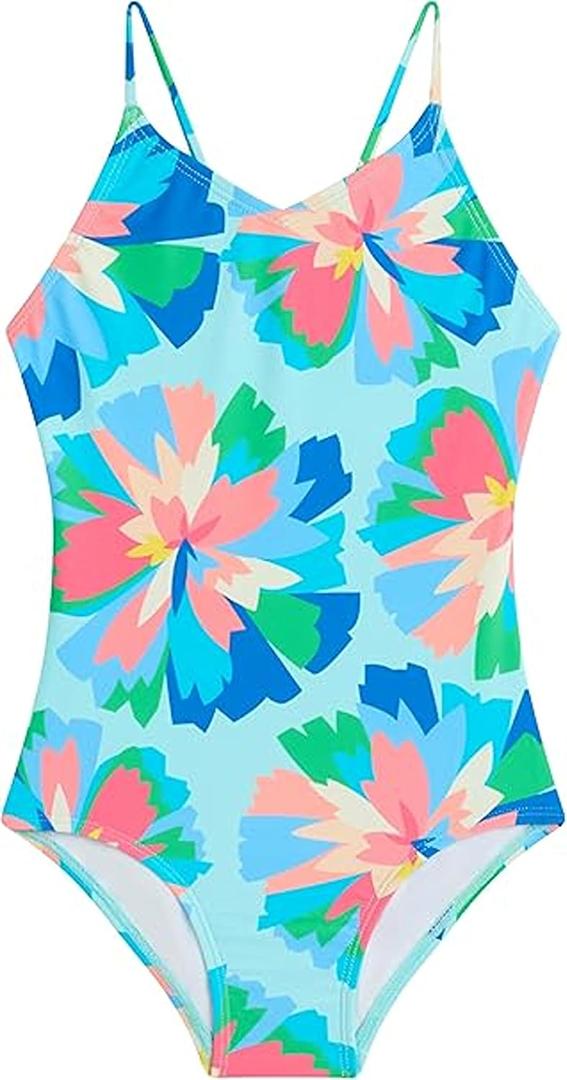 Kanu Surf Girls' Hurricane Beach Sport UPF 50 One Piece Swimsuit