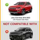 Tuyoung 300lbs Roof Rack Cross Bars Compatible with Jeep Cherokee 2014-2023, Lockable Heavy Duty Aluminum Anti-Theft Metal Lock Roof Rails Crossbars Rooftop Cargo Bars Luggage Racks