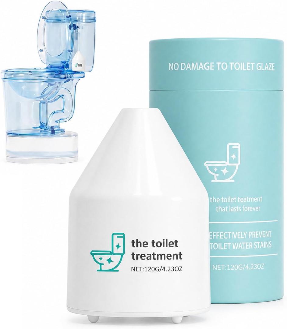 Toilet Cleaner, Household Cleaning Solution, Toilets Bowl Cleaning Reduces Hard-Water Stains & Odor, Automatic Refreshes Toilets, Long-Lasting Bowl Cleaner Fresh Scent, White