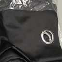 NICETOWN Pitch Black Solid Thermal Insulated Grommet Blackout Curtains/Drapes for Bedroom Window (2 Panels, 42 inches Wide by 63 inches Long, Black)