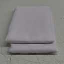 Biscaynebay Textured Fabric Round Tablecloths 90", White Water Resistant Table Cloths Circle Folding Table Covers Linen for Dining, Kitchen, Wedding and Parties etc. (90" (Round), White)