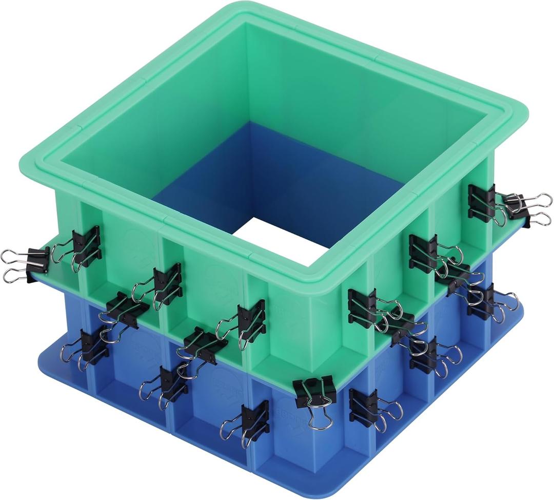 BBDINO Adjustable Mold Housing Kit for Silicone Mold Making - 2 Sets Easy Demolding Box - Free Combination & Tierable- Ideal for Silicone/Soap/Wax Molds