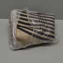 Lahome Modern Rainbow Round Rug 4ft, Washable Outdoor Rugs for Entryway Patio Farmhouse Indoor Outdoor Carpet, Contemporary Non Slip Small Round Kitchen Mats for Floor Entry (Nature/Black Rainbow)