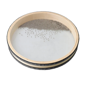 Bstinay 10inch Natural Ocean Drum Wave Bead Sea Sound Drum Musical Instrument Percussion