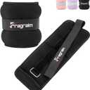 Fragraim Ankle Weights for Women Men Kids 1/2/3/4/6/8/10 LBS 1 Pair Leg Arm Wrist Weights with Adjustable Strap for Running, Walking, Pilates, Gymnastics, Aerobics, Physical Therapy (Black)