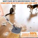 Chabatree Mop and Bucket Set，Spin Mop and Bucket Set with Separate Dirty and Clean Water，2 Replaceable Mop Pads，Deep-Cleaning Mops for Floors, Versatile Mops for Walls