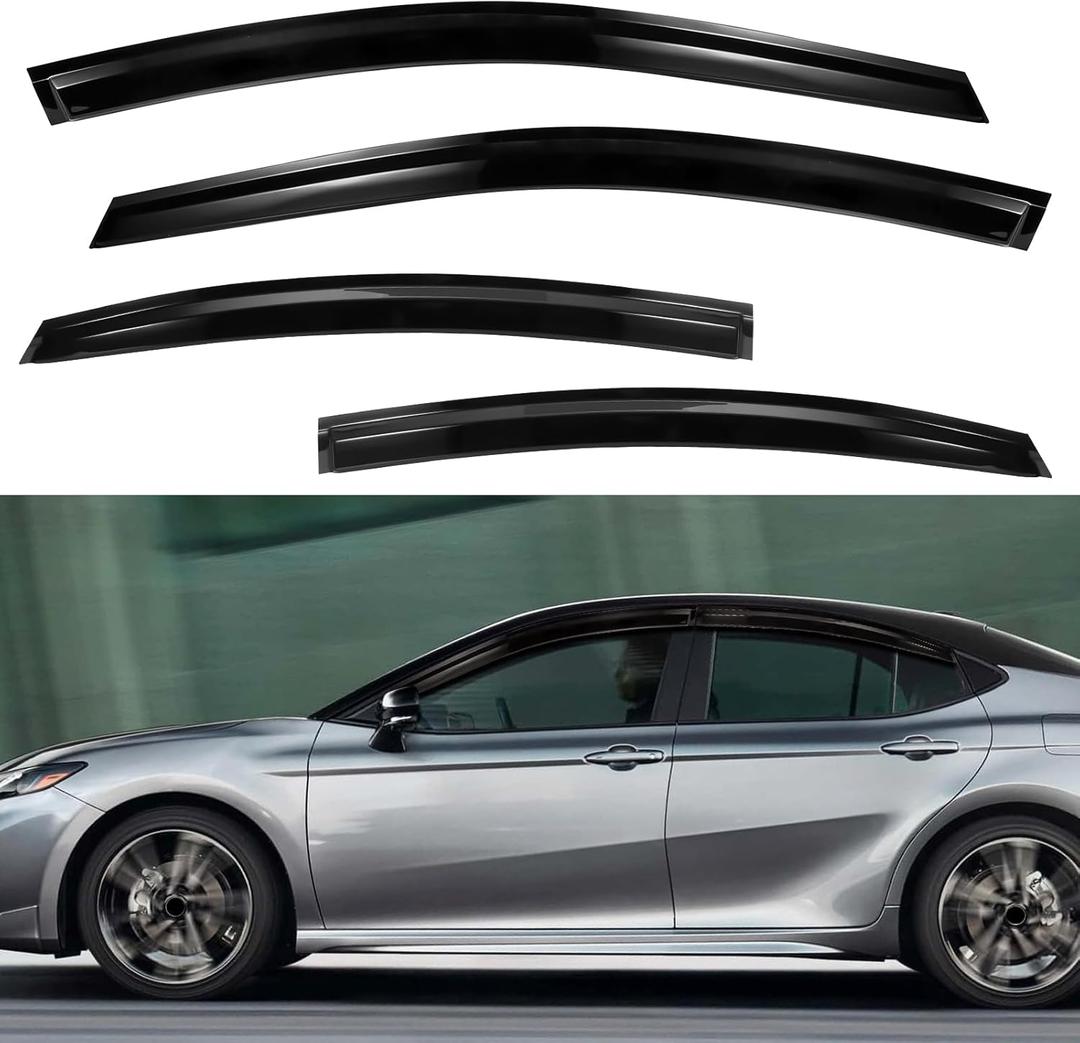 Rain Guards Window Visors Set Compatible with 2024 2025 Toyota Camry Sedan Out-Channel Vent Shades Vent Deflectors Rain Visors 4pcs