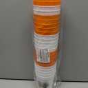 24 Pack Thanksgiving Cups - 16oz Orange & White Plastic Fall Party Cups with Autumn Pumpkin and Turkey Designs, Perfect for Friendsgiving and Holiday Celebrations