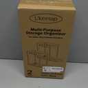 Multi-Purpose Pull-Out Storage Organizers, Under Sink/Cabinet Organizers and Storage for Bathroom & Kitchen, Black, 12.8 Inches, 2 Packs