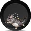 Enhanced 15" Aluminum Alloy Exercise Wheel for Chinchillas, Ultra-Quiet Noiseless Running Wheel with Wide Track for Hamsters, Hedgehogs, Squirrels and Other Small Pets, Durable Easy-Clean Design