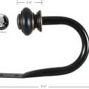 Decopolitan Urn Holdback Pair, Antique Black