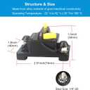 100 Amp Circuit Breaker DC 12V -48V Waterproof 30A-300A Manual Reset Fuse Inverter for Trolling Motor Auto Car RV Marine Boat Current Overload Protection (100A)