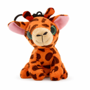 Giraffe Keychain - Big Eye Stuffed Giraffe Plush, Fluffy Plush Keychains for Backpack, Purse, Wallet, or Bag, Cute Zoo Party Favors Keychain Charm for Kids and Adults - 6 Inch