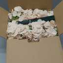 AVIVIHO 65pcs Fake Flowers Beige Hydrangea Artificial Flowers Bulk (Not Squished, No Steaming Need) Silk Flowers with Stems for Wedding Decor,Home,Baby Shower,Table Centerpieces Decoration (Medium)