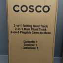 Cosco Shifter Folding Hand Truck/Cart - Heavy Duty Steel Frame, 300lbs Capacity, Black