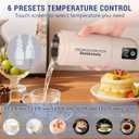 Travel Electric Kettle, Balabulala Portable Water Boiler with 6 Variable Presets,Small Electric Kettle with Keep Warm Temperature Controls & Boil Dry Protection, 17oz,Whitie