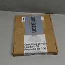 Amazon Basics Sheet Protectors for 3 Ring Binder, Non-Glare, Top Loading, Letter Size 8.5 x 11 in, Clear Plastic Sleeves, 100-Pack