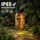 Mothers Day Gifts for Mom, Hummingbird Solar Lanterns Outdoor Waterproof - Birthday Gifts for Women, Hanging Solar Lantern for Yard, Patio, Porch, Garden Decor