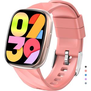Smart Watch for Kids, Kids Fitness Tracker Watch for Boys Girls Ages 5-15, Activity Tracker, Heart Rate Sleep Monitor, IP67 Waterproof, Pedometer, Sport Modes, Puzzle Game, S60K Rose Gold