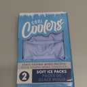 Cool Coolers by Fit & Fresh 2 Pack XL Soft Ice Packs for Cooler, Flexible Stretch Nylon, Lunch Box Ice Packs, Large Reusable Freezer Packs, Cornflower Blue
