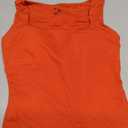 Avidlove Womens Built in Bra Tank Tops Double Lined U Neck Strechy Basic Summer Trendy Going Out Top (Red, S)