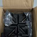 Adjustable Furniture Risers,4Pack Adjustable Bed Risers with Screw Clamp - Heavy Duty Sofa Tables Furniture Risers Fit for Square/Round Furniture Leg Diameter 0.8''-1.6'' (2Inch Black)