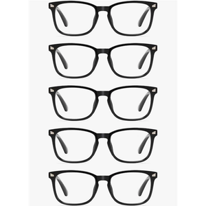 CCVOO 5 pack Reading Glasses for Women/Men, Bifocal, Progressive, Readers for Women/Men, Eye glasses, Blue Light Glasses +4.0