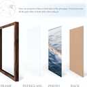 18x24 Picture Frame, Brown 18 x 24 Poster Frame for Horizontal or Vertical Wall Mounting, 1 Pack