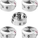 5Pcs Upgraded Stove Control Knobs Replace for W11030413, Range Oven Control Knob Compatible with Whirlpool Kitchen Aid Stove Knobs, Replace for W11027434, W10786063, W10643306 Knob