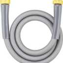 SKYWARD Short garden hose with Female to Male Metal Connector, nylon braided, inner tube PVC material, flexible and lightweight, Kink Free Water Hose, easy to use & Store (4ft)