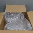 URALFA Lazy Susan Organizers Set of 4, 10"x 9.5"x 4" Corner Cabinet Organizer, Plastic Transparent Kitchen Cabinet Storage Bins with Handle, 4" Deep Container, 1/8 Wedge - Food Safe, BPA Free