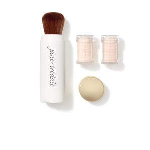 jane iredale Powder-Me SPF 30 Dry Sunscreen, Broad Spectrum Brush-On Physical Sun Protection for Face, Body, & Scalp, Refillable, Vegan, Cruelty-Free (Translucent)