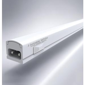 Under Cabinet Lighting Plug in, Dimmable 3CCT 3000/4000/5000K AC120V Super Bright Ultra Slim Linkable LED Counter Lights for Kitchen, Shelf, Closet, Cupboard, White 24 inch 1Pack