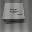 Vitoler Alcohol Markers 48 Colors,Dual Tip Coloring Markers,Chisel & Fine Tip for Book Painting,Art Marker Set for Card Making Art Supplies