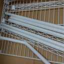 ULIFHOME U16 Upgraded Washer Dryer Stacking Rack for Narrow Laundry Room and Bathroom, Metal Over Washer and Dryer Storage Shelves for Saving Space, 29.5" W x 23.6" D x 53.1" H, White
