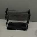 SpaceAid Pull Out Spice Rack Organizer for Cabinet, Heavy Duty Slide Out Seasoning Kitchen Organizer, Cabinet Organizer, with Labels, 5.2" W x10.75 D x10 H, 2 Drawers 2-Tier