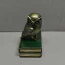 Dosker Book Ends for Shelves,Owl Decorative Bookends,Cute Animal Book Holders for Kids Rooms,Offices and Bedrooms(Retro Bronze), 1 piece