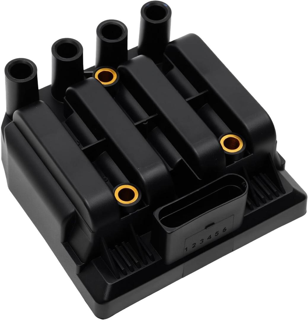 UF484 1pc Ignition Coil Pack Fits for VW 2000-2009 Jetta 2011-2015 Clasico 1998-2011 Beetle 2000-2010 Golf 2014-2015 Nuevo 2.0L L4 Replaces 06A905097, 0986221049, 6739101