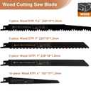 S SATC Reciprocating Saw Blades Set - 32 Pieces, for Metal & Wood, Pruner Blades, Plus Jigsaw Blades