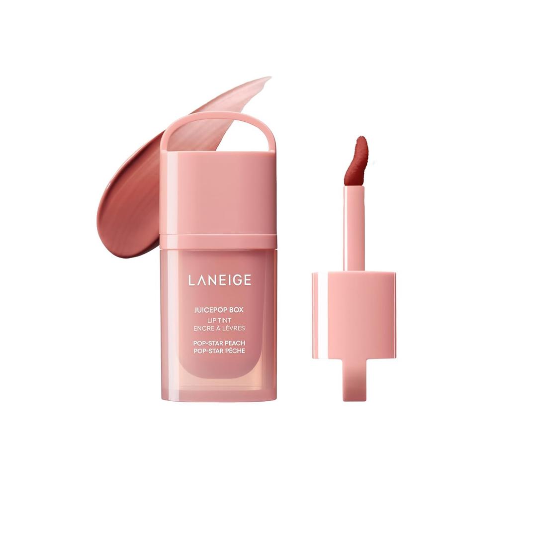 LANEIGE JuicePop Box Lip Tint | Long-Lasting Hydrating Lightweight Tint | Buildable Juicy Color & Nourishing Shine | K-Beauty Lip Essential for Long-Lasting Comfort