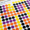 Colored Dot Stickers Circle Color Coding Labels, 4 Color Style Colorful Coding Label Sticker for Office, Student Classroom, 30 Pack